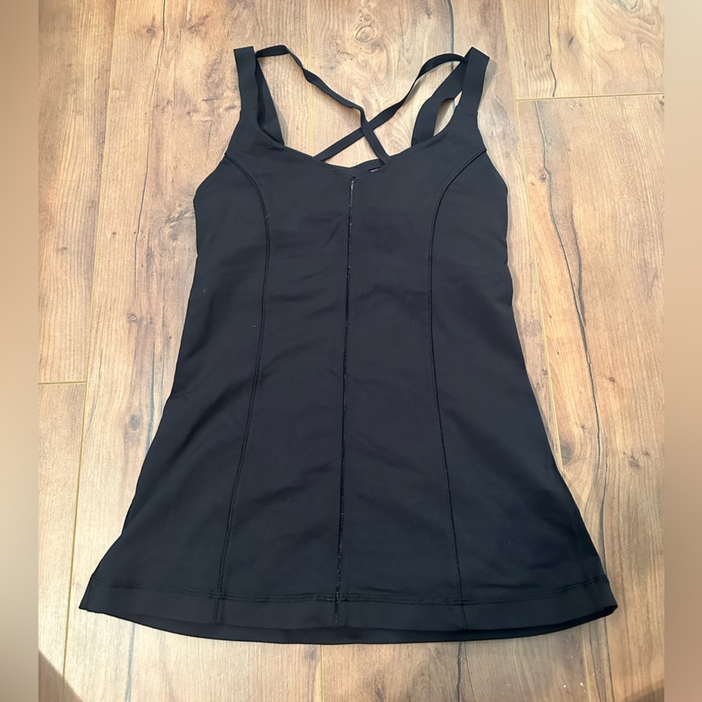 BLACK LULULEMON TANK TOP